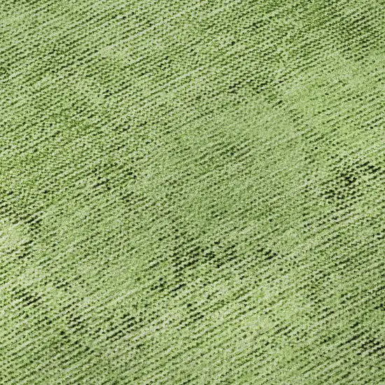 Artichoke Green And Gray Oriental Washable Area Rug With UV Protection Photo 9