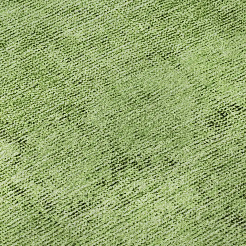 Artichoke Green And Gray Oriental Washable Area Rug With UV Protection Photo 9