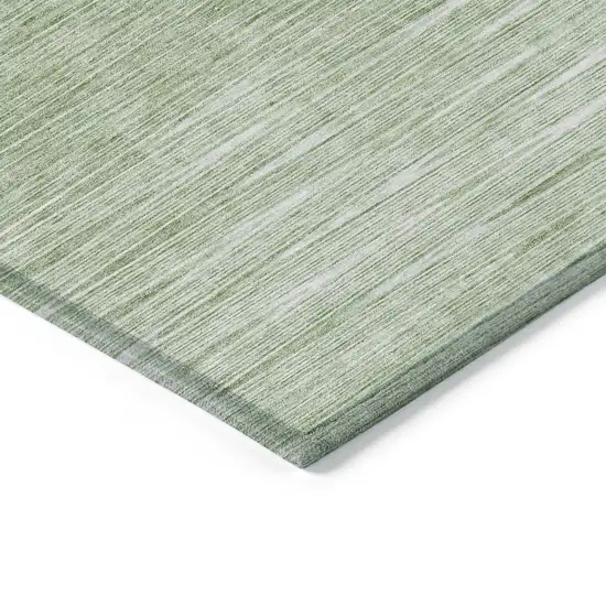 Artichoke Green And Green Abstract Washable Indoor Outdoor Area Rug Photo 4