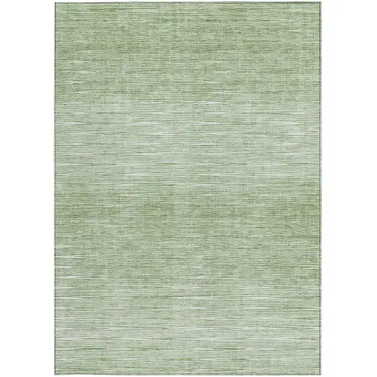 Artichoke Green And Green Abstract Washable Indoor Outdoor Area Rug Photo 6