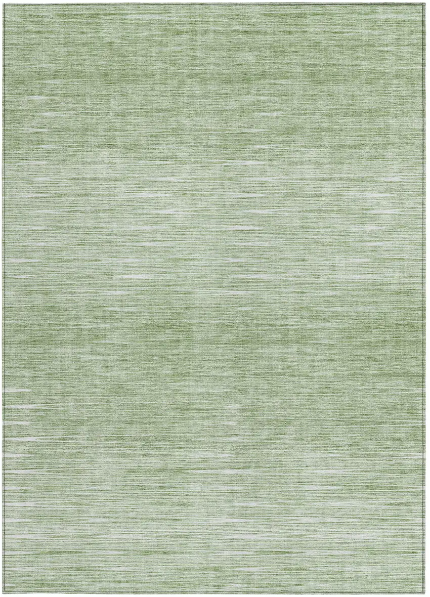 Artichoke Green And Green Abstract Washable Indoor Outdoor Area Rug Photo 6