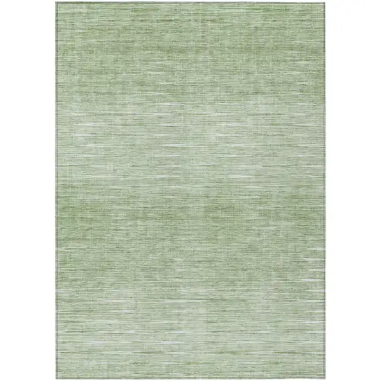 Artichoke Green And Green Abstract Washable Indoor Outdoor Area Rug Photo 2