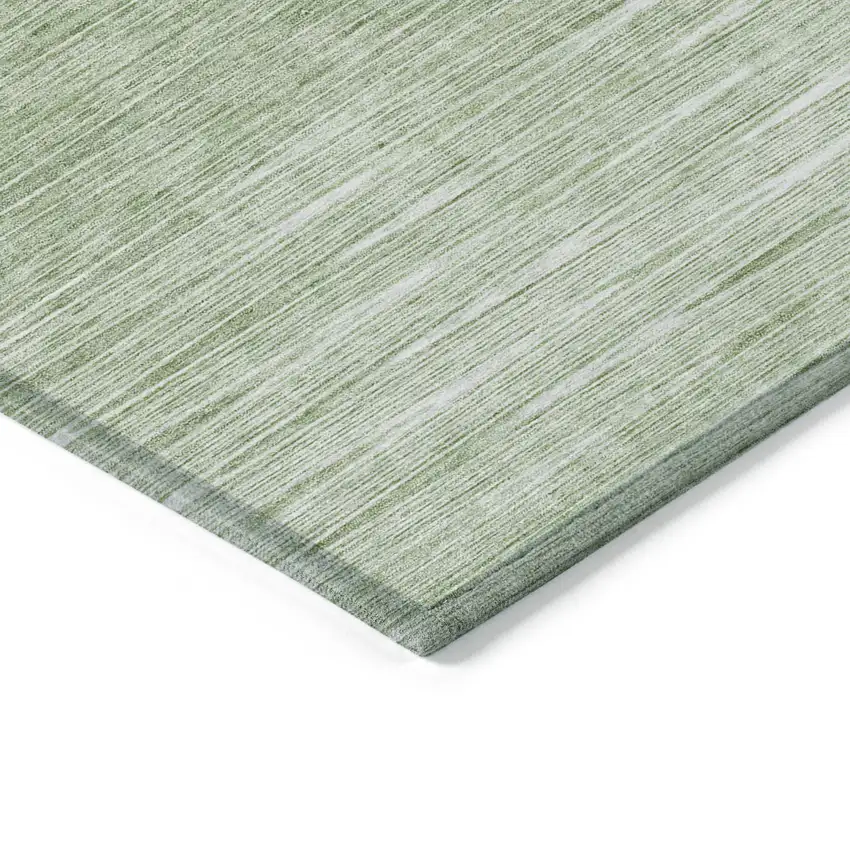 Artichoke Green And Green Abstract Washable Indoor Outdoor Area Rug Photo 5