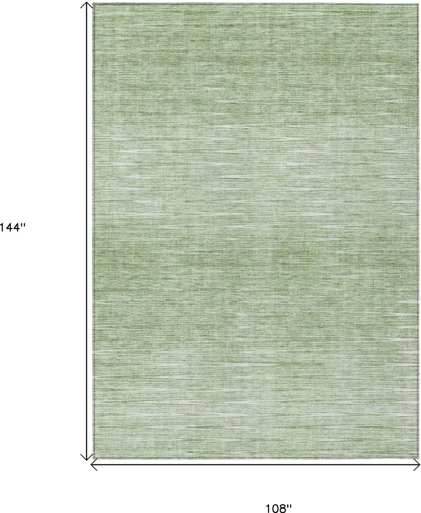 Artichoke Green And Green Abstract Washable Indoor Outdoor Area Rug Photo 3