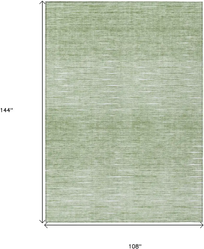 Artichoke Green And Green Abstract Washable Indoor Outdoor Area Rug Photo 3