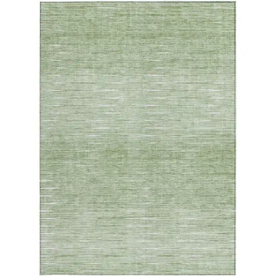 Artichoke Green And Green Abstract Washable Indoor Outdoor Area Rug Photo 7