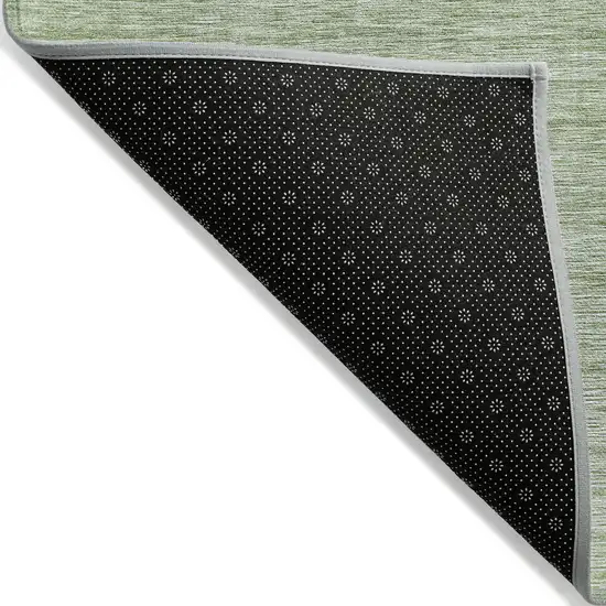 Artichoke Green And Green Abstract Washable Indoor Outdoor Area Rug Photo 4