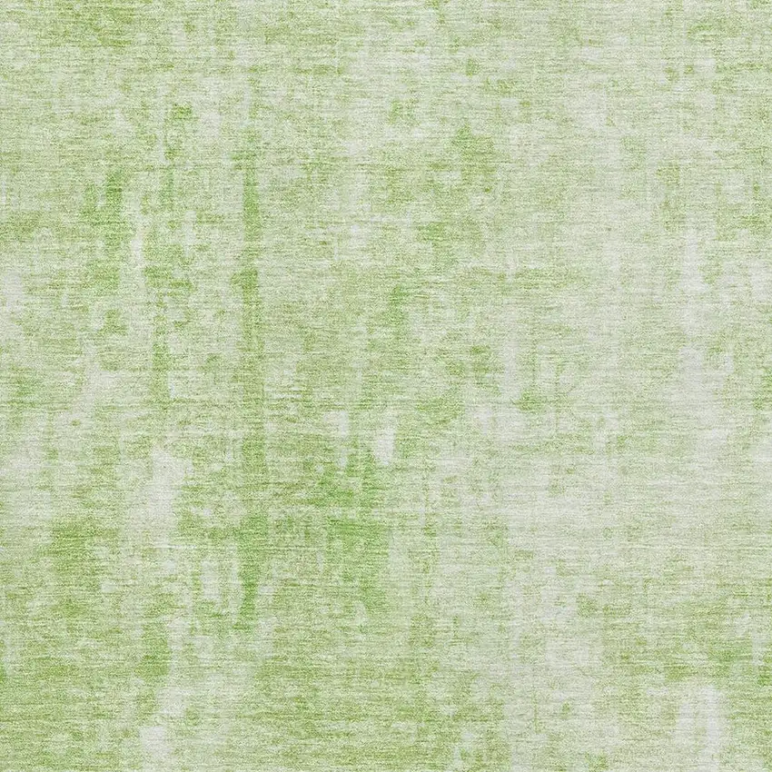 Artichoke Green And Ivory Abstract Washable Area Rug With UV Protection Photo 2