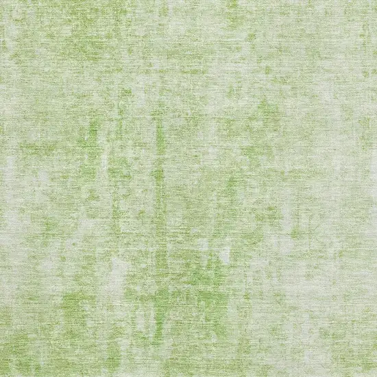 Artichoke Green And Ivory Abstract Washable Area Rug With UV Protection Photo 2