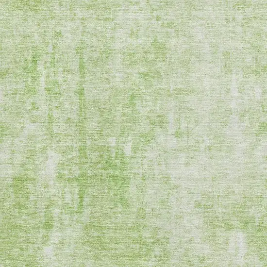 Artichoke Green And Ivory Abstract Washable Area Rug With UV Protection Photo 2