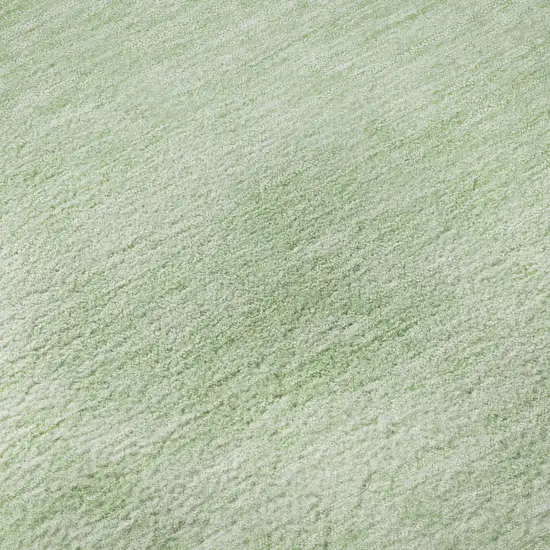 Artichoke Green And Ivory Abstract Washable Area Rug With UV Protection Photo 9