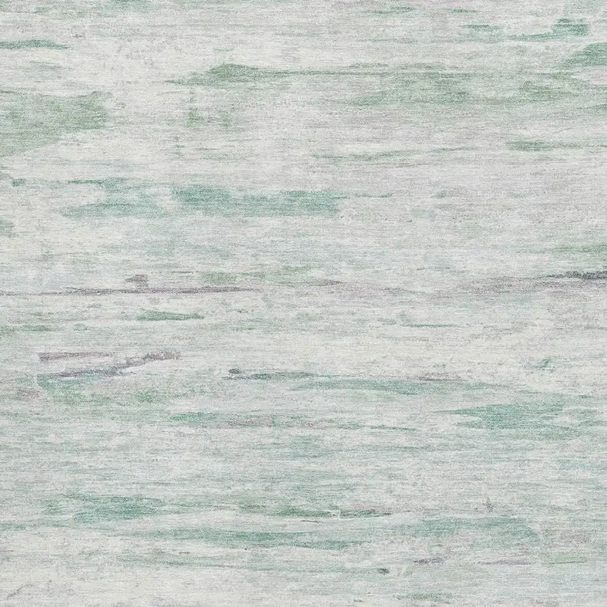 Artichoke Green And Ivory Abstract Washable Area Rug With UV Protection Photo 3