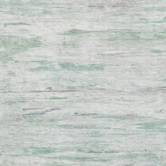 Artichoke Green And Ivory Abstract Washable Area Rug With UV Protection Photo 3