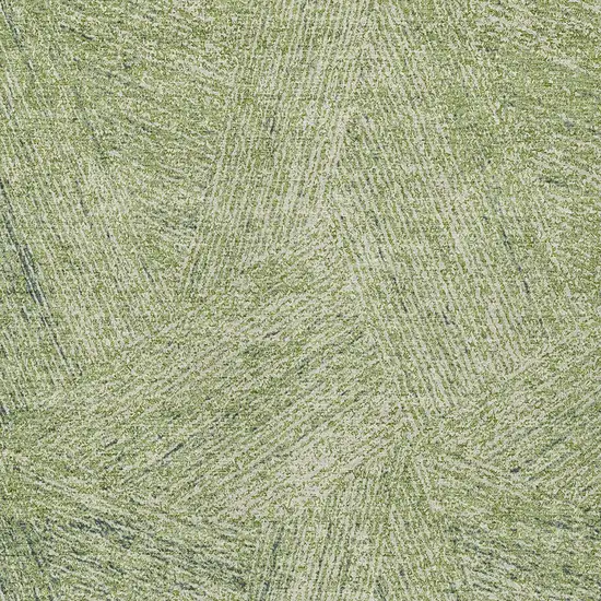 Artichoke Green And Ivory Abstract Washable Indoor Outdoor Area Rug Photo 5