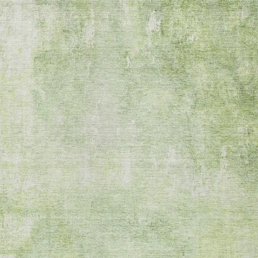 Artichoke Green And Ivory Abstract Washable Indoor Outdoor Area Rug Photo 4