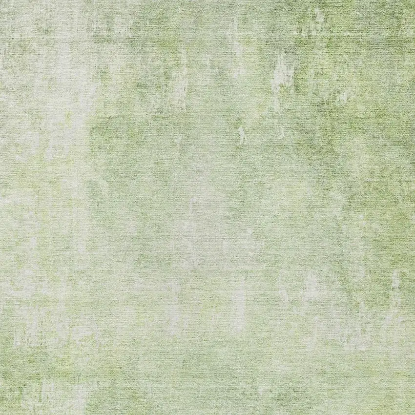 Artichoke Green And Ivory Abstract Washable Indoor Outdoor Area Rug Photo 4