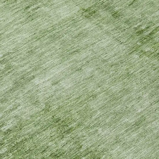 Artichoke Green And Ivory Abstract Washable Indoor Outdoor Area Rug Photo 7