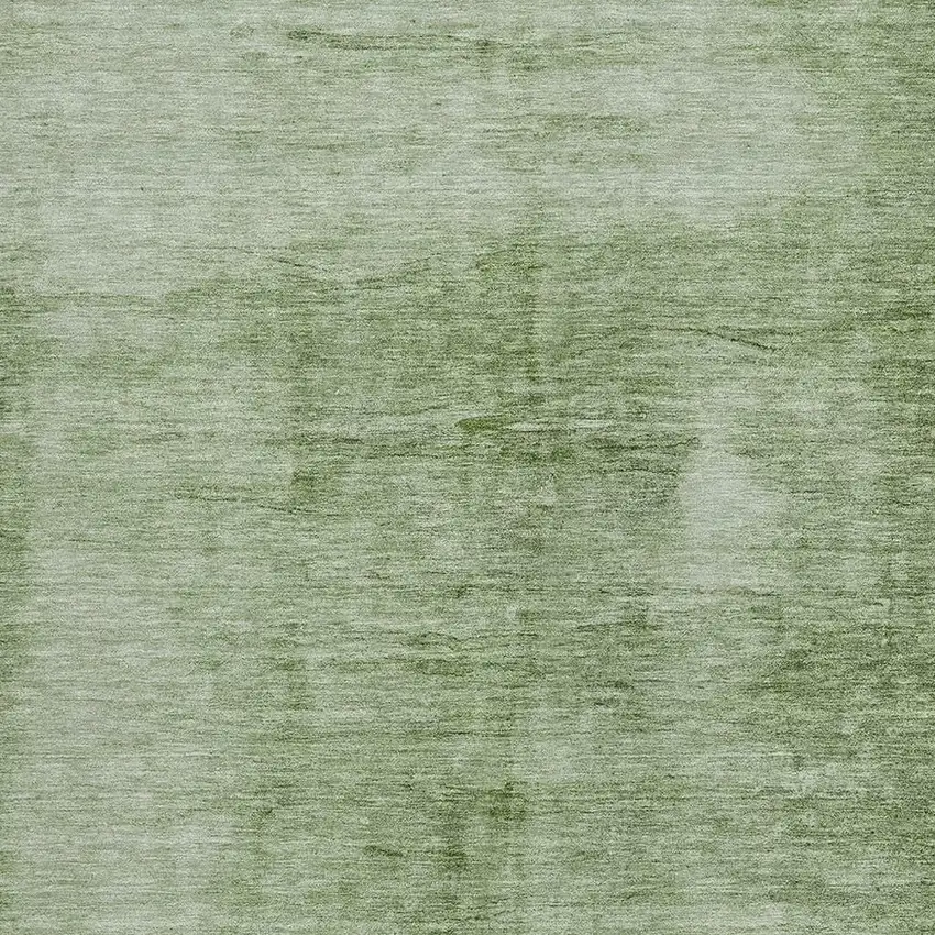 Artichoke Green And Ivory Abstract Washable Indoor Outdoor Area Rug Photo 3