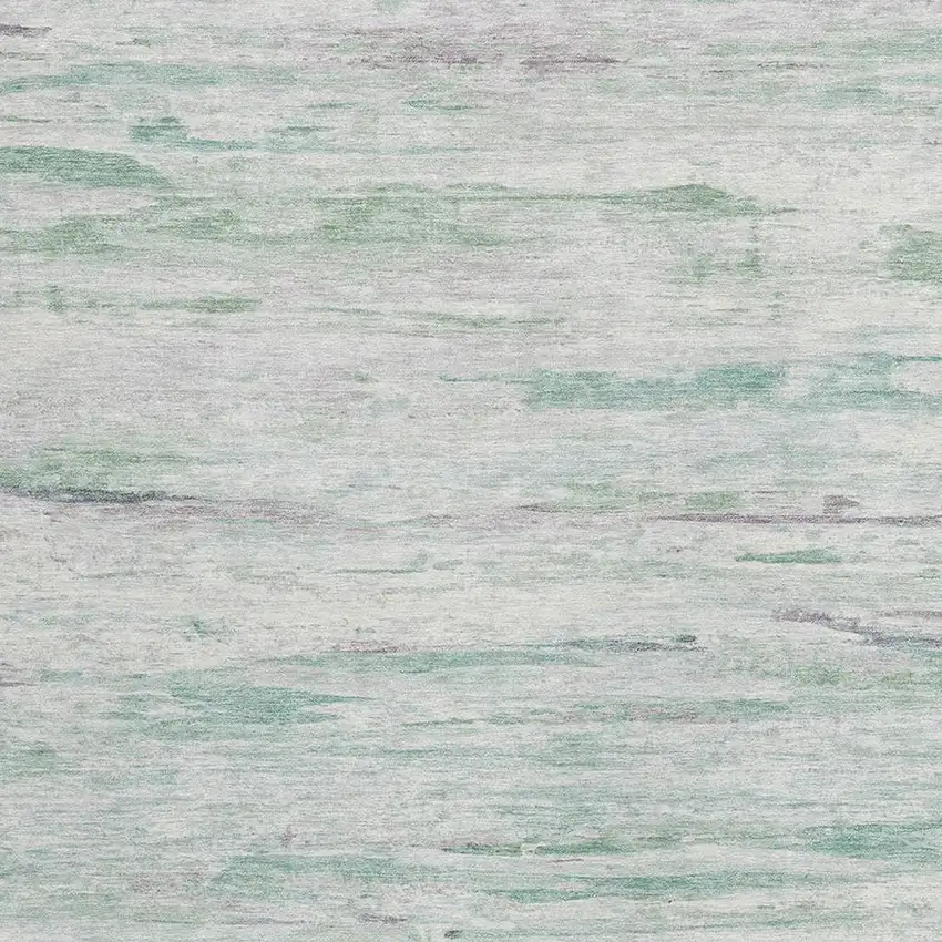 Artichoke Green And Ivory Abstract Washable Indoor Outdoor Area Rug Photo 3