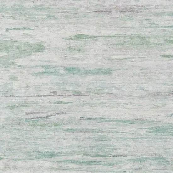 Artichoke Green And Ivory Abstract Washable Indoor Outdoor Area Rug Photo 6