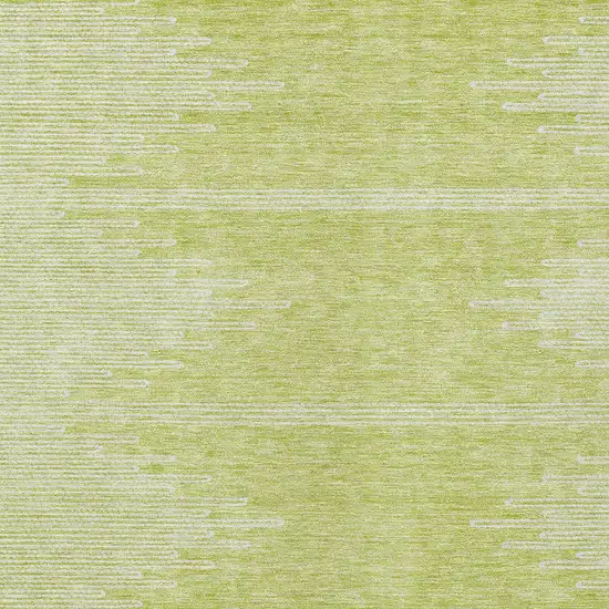Artichoke Green And Ivory Abstract Washable Indoor Outdoor Area Rug Photo 6