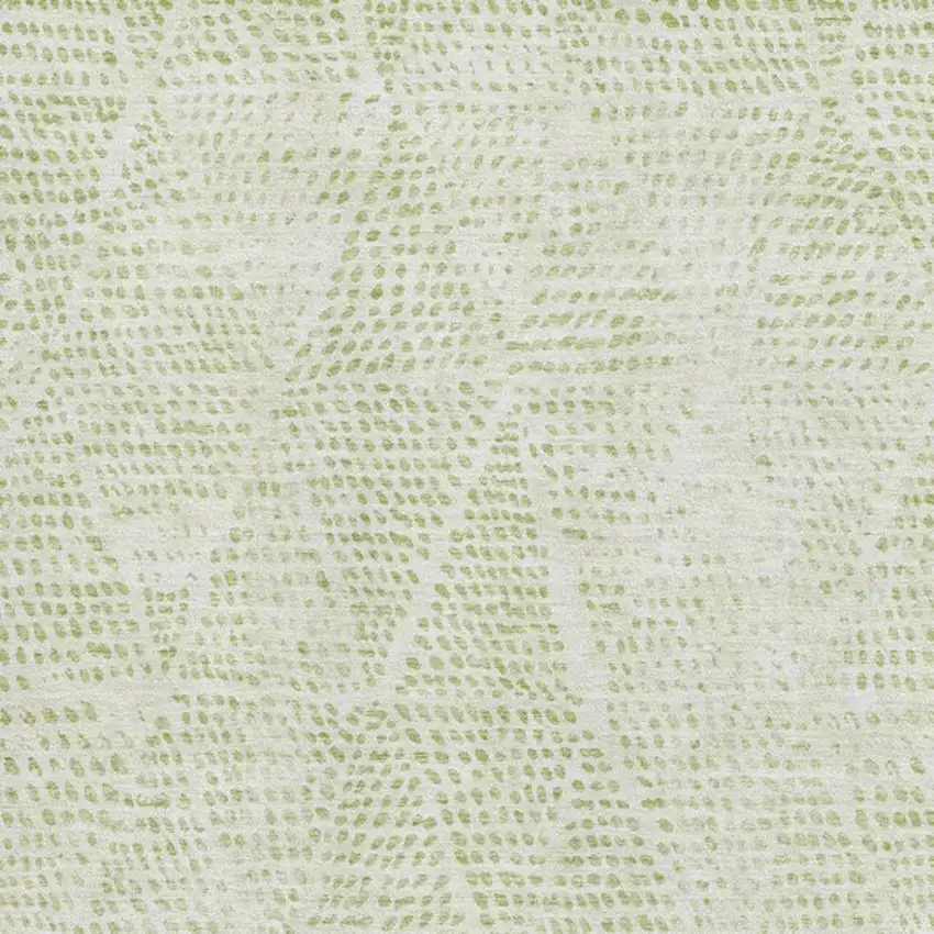 Artichoke Green And Ivory Diamond Washable Area Rug With UV Protection Photo 2
