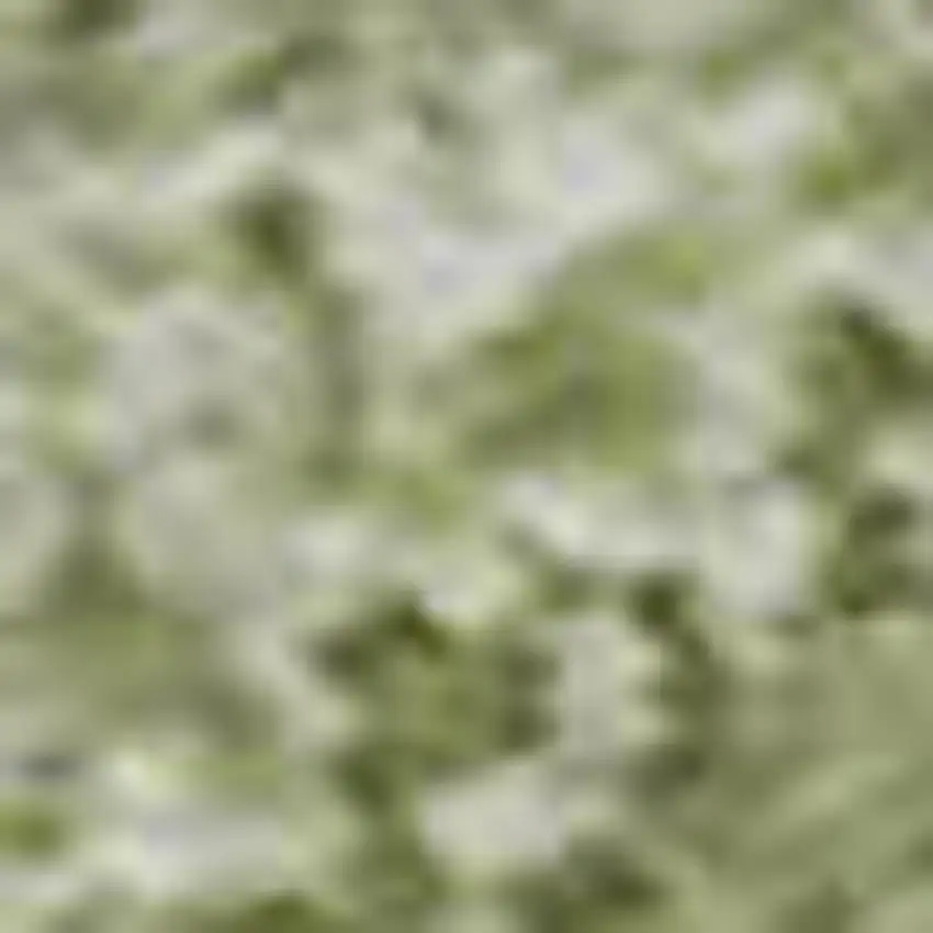 Artichoke Green And Ivory Striped Washable Area Rug With UV Protection Photo 3