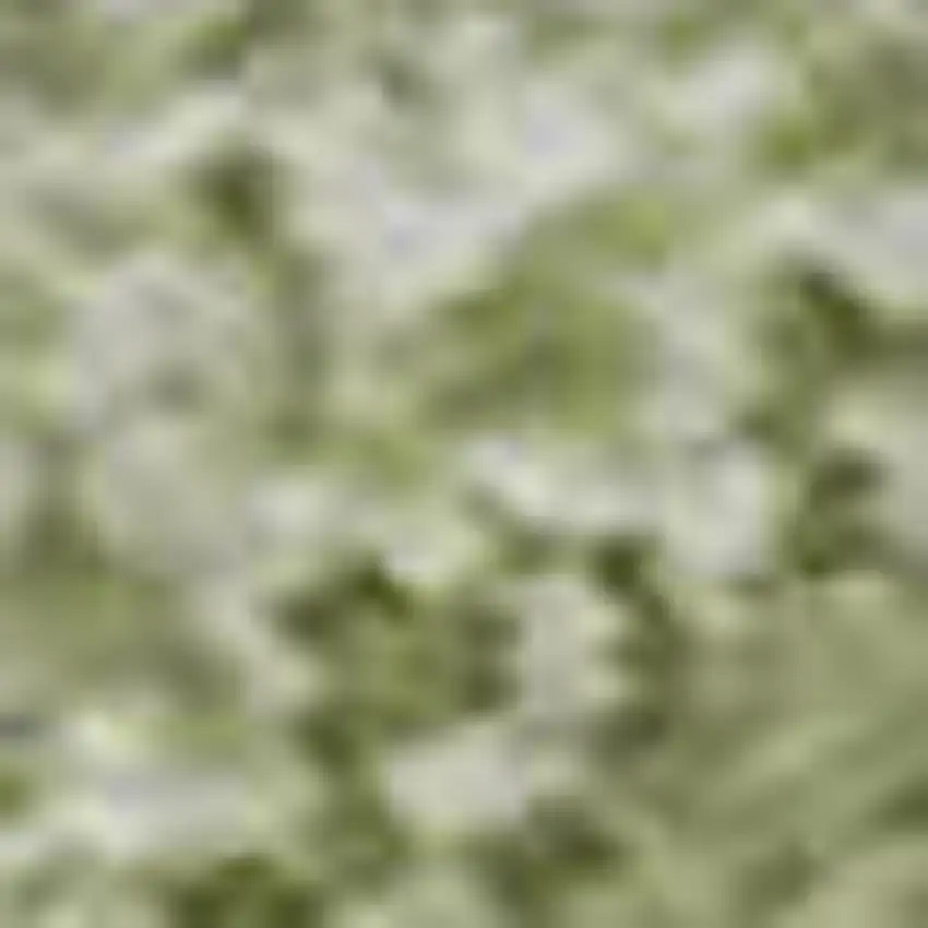 Artichoke Green And Ivory Striped Washable Area Rug With UV Protection Photo 3