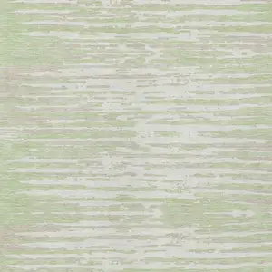 Photo of Artichoke Green And Ivory Striped Washable Indoor Outdoor Area Rug