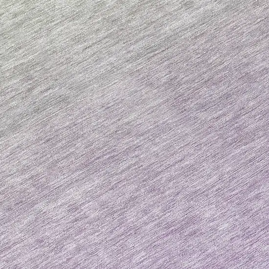 Artichoke Green And Lavender Ombre Washable Indoor Outdoor Area Rug Photo 7