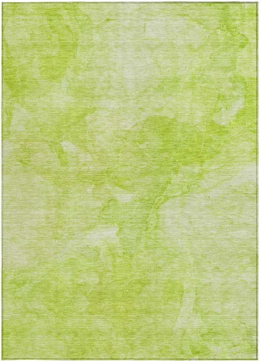 Artichoke Green And Lime Green Nautical Washable Indoor Outdoor Area Rug Photo 6