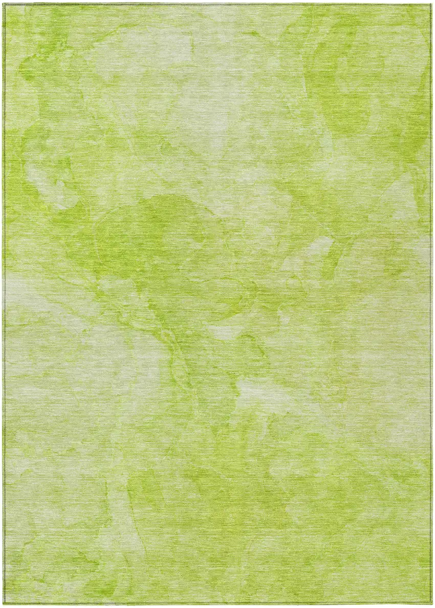 Artichoke Green And Lime Green Nautical Washable Indoor Outdoor Area Rug Photo 2