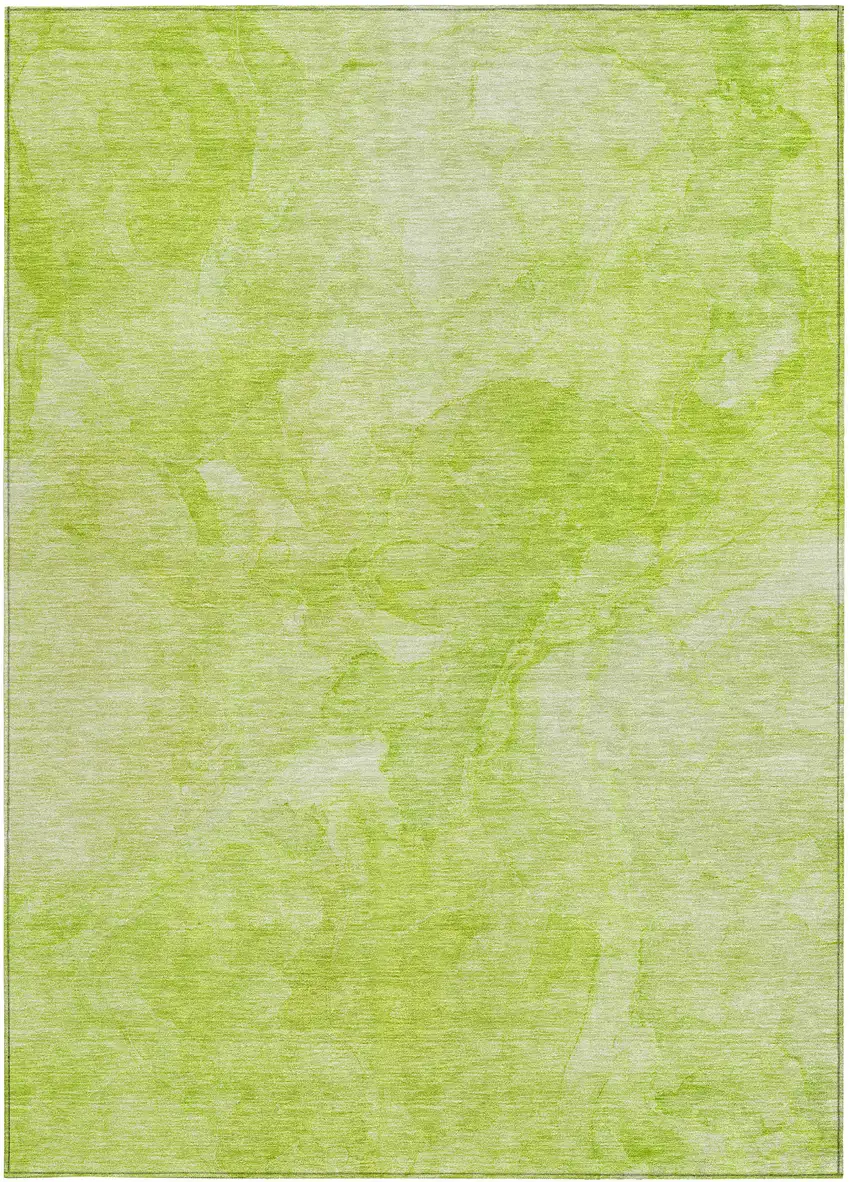Artichoke Green And Lime Green Nautical Washable Indoor Outdoor Area Rug Photo 6