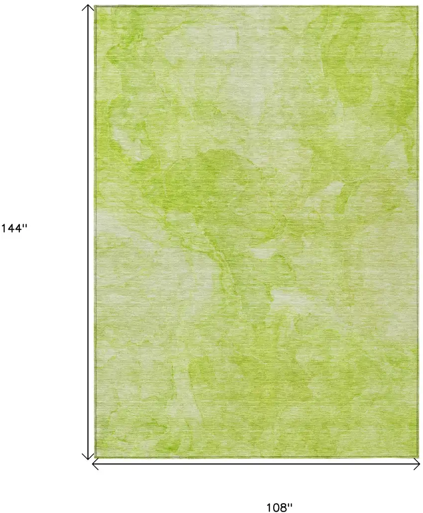 Artichoke Green And Lime Green Nautical Washable Indoor Outdoor Area Rug Photo 7