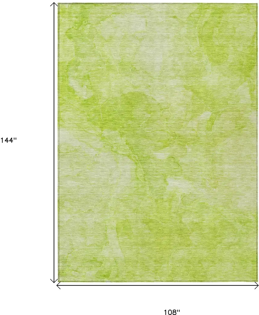 Artichoke Green And Lime Green Nautical Washable Indoor Outdoor Area Rug Photo 7