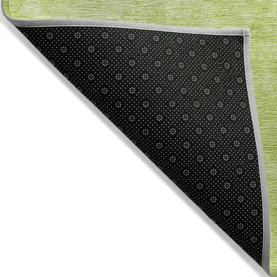 Artichoke Green And Lime Green Nautical Washable Indoor Outdoor Area Rug Photo 3