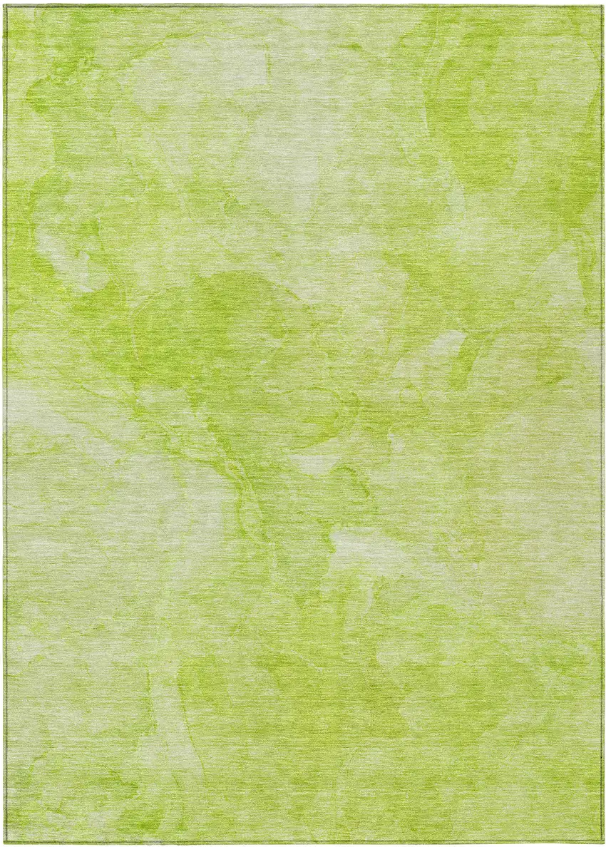 Artichoke Green And Lime Green Nautical Washable Indoor Outdoor Area Rug Photo 2