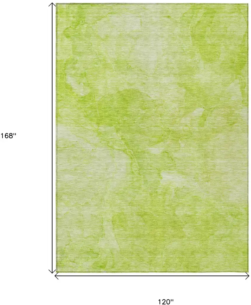 Artichoke Green And Lime Green Nautical Washable Indoor Outdoor Area Rug Photo 3