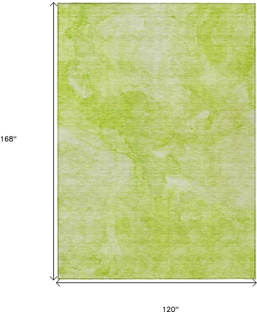 Artichoke Green And Lime Green Nautical Washable Indoor Outdoor Area Rug Photo 3
