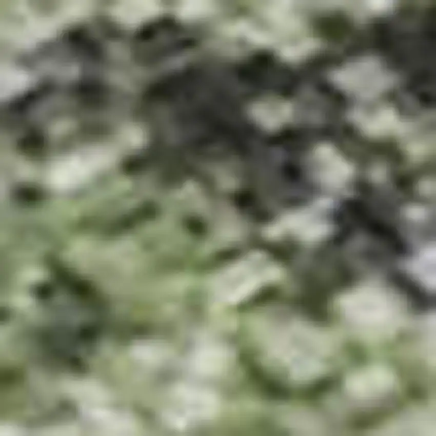 Artichoke Green And Purple Floral Washable Area Rug With UV Protection Photo 3