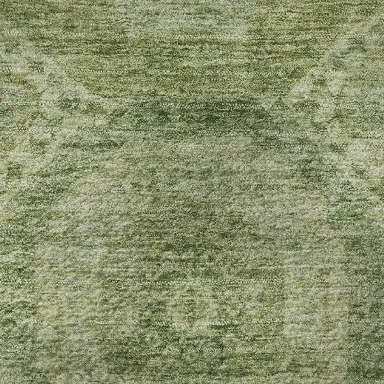 Artichoke Green And Sage Abstract Geometric Washable Area Rug With UV Protection Photo 8