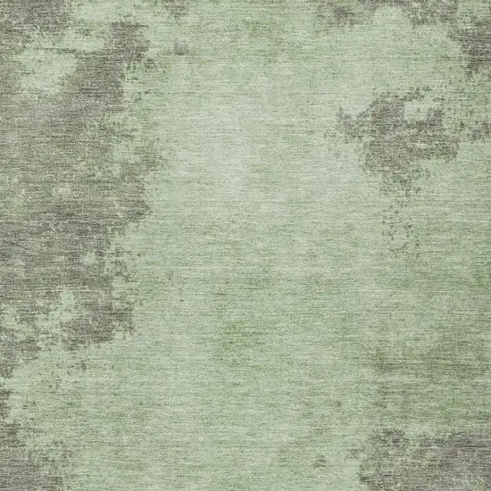 Artichoke Green And Sage Abstract Washable Indoor Outdoor Area Rug Photo 4