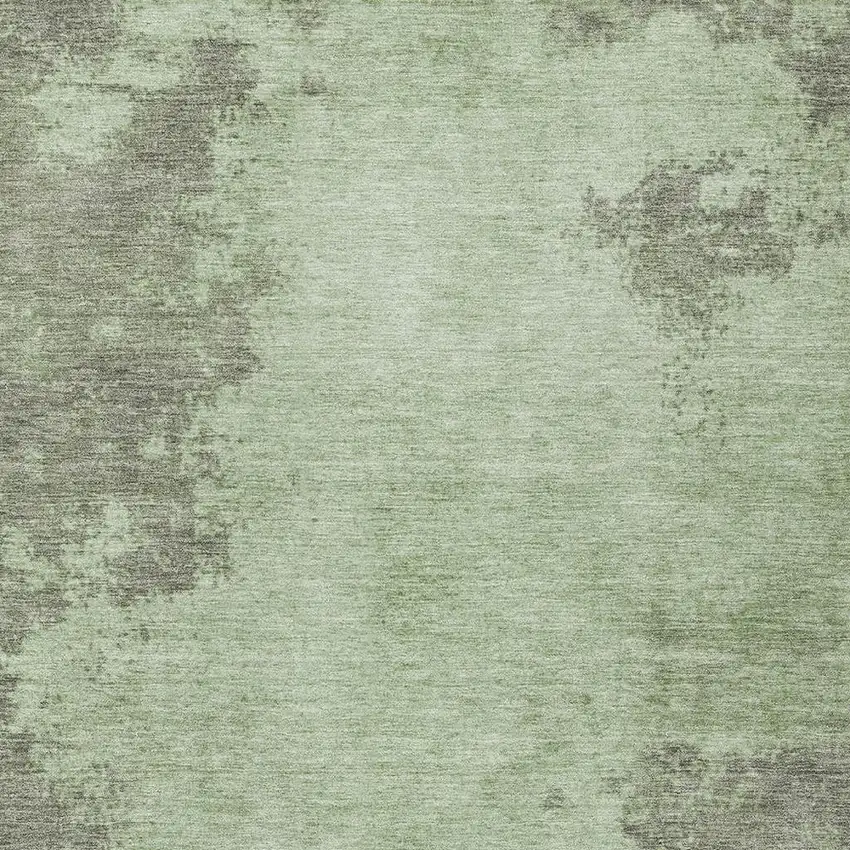 Artichoke Green And Sage Abstract Washable Indoor Outdoor Area Rug Photo 4