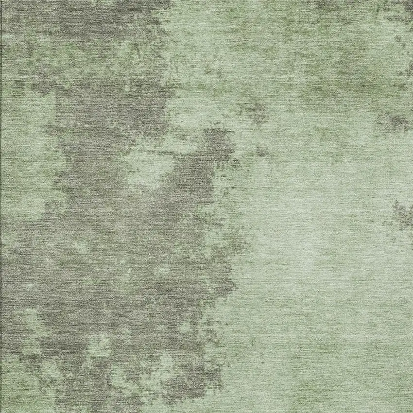 Artichoke Green And Sage Abstract Washable Indoor Outdoor Area Rug Photo 4