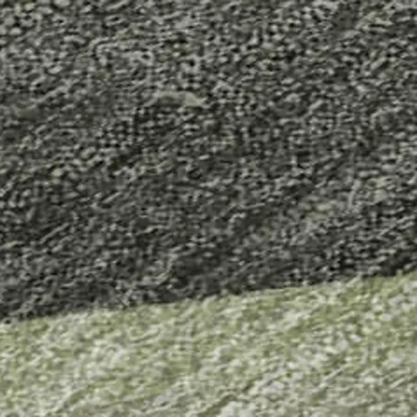 Artichoke Green Aqua And Ivory Geometric Washable Area Rug With UV Protection Photo 8