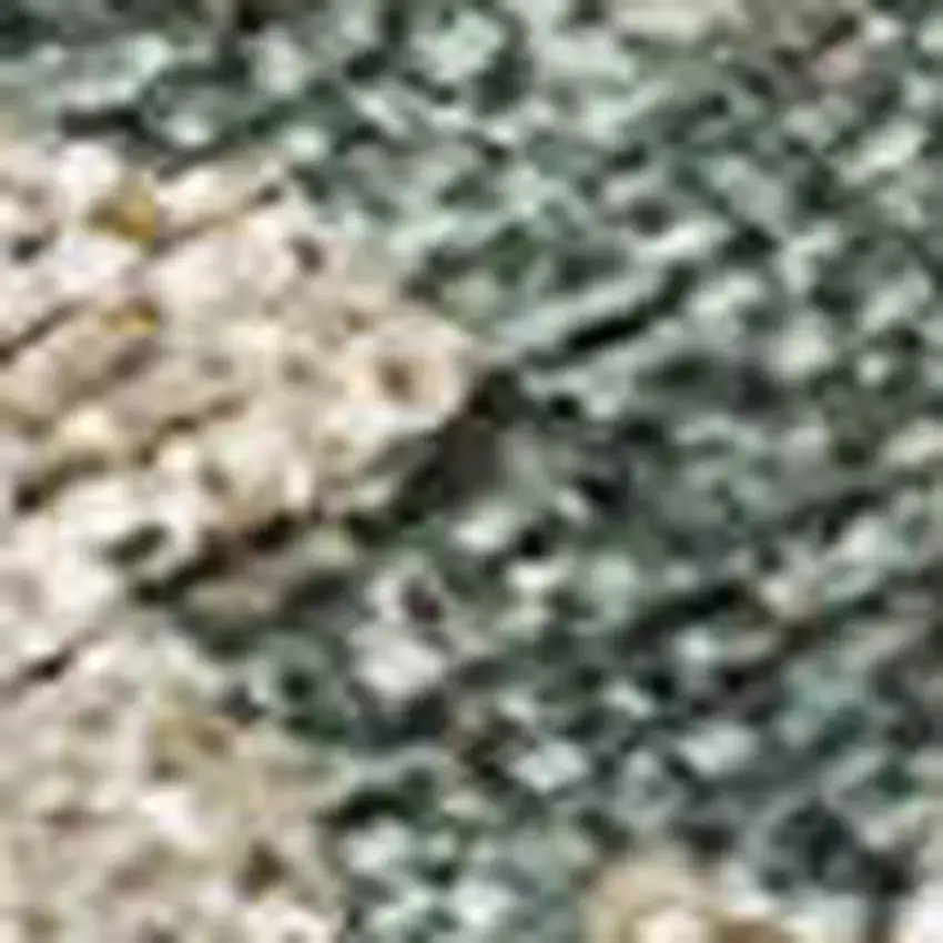 Artichoke Green Beige And Rust Floral Washable Indoor Outdoor Area Rug Photo 2