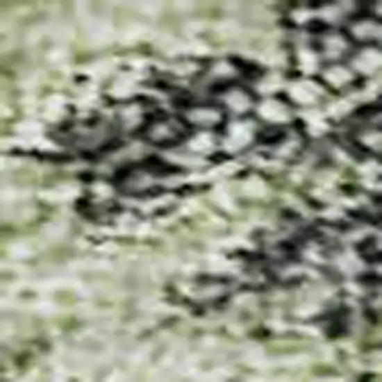 Artichoke Green Blue And Beige Abstract Geometric Washable Area Rug With UV Protection Photo 2