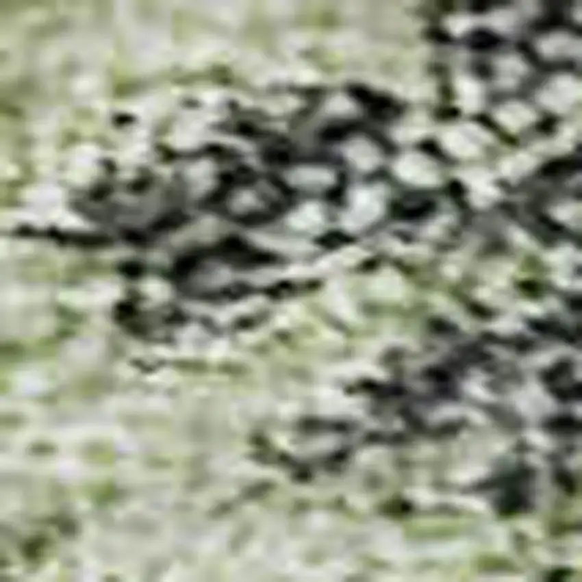 Artichoke Green Blue And Beige Abstract Geometric Washable Area Rug With UV Protection Photo 2