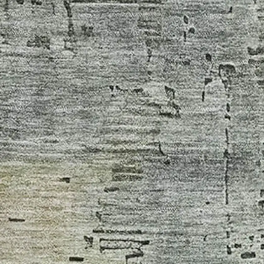 Artichoke Green Charcoal And Silver Abstract Washable Area Rug With UV Protection Photo 2