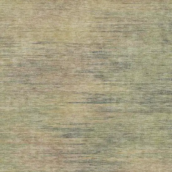 Artichoke Green Gold And Copper Abstract Washable Area Rug With UV Protection Photo 8